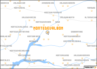 map of Monte de Valbom