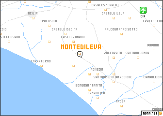 map of Monte di Leva