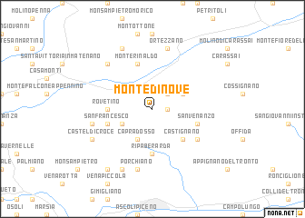 map of Montedinove