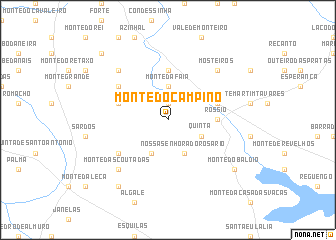 map of Monte do Campino