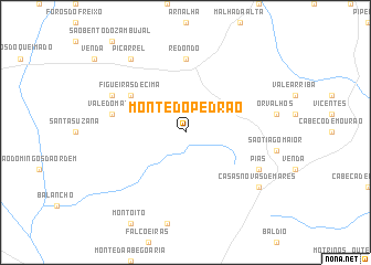 map of Monte do Pedrão