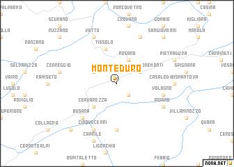 map of Monteduro