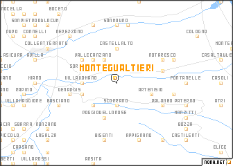 map of Monte Gualtieri