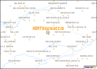 map of Monte Guiduccio