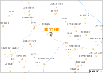 map of Monteia