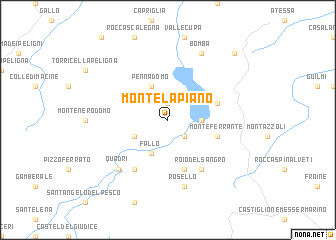 map of Montelapiano