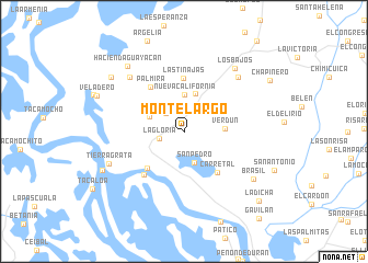 map of Montelargo