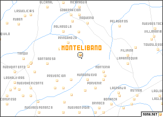 map of Montelíbano