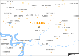 map of Monte Libano