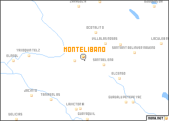 map of Monte Líbano