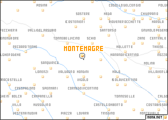map of Monte Magrè