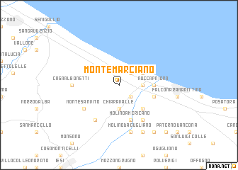 map of Montemarciano