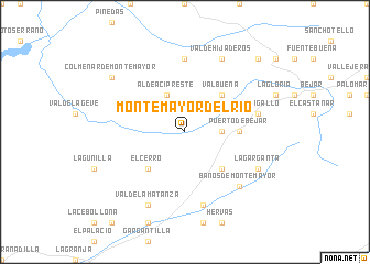 map of Montemayor del Río