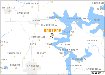 map of Monte Ne