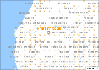 map of Montengrão