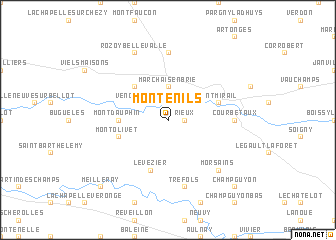 map of Montenils