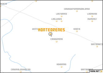 map of Monte Orenes