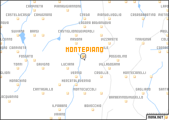 map of Montepiano