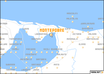 map of Monte Pobre