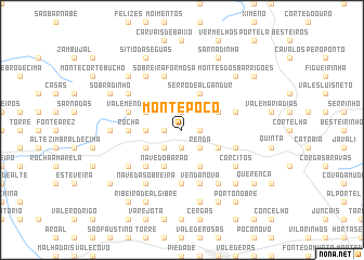 map of Monte Poço