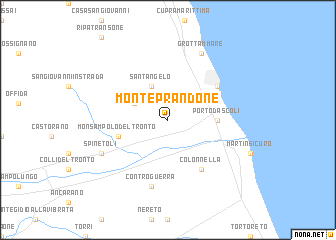 map of Monteprandone
