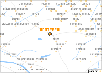 map of Montereau