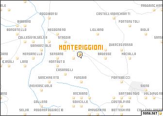 map of Monteriggioni