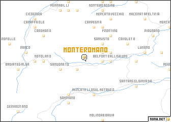 map of Monteromano