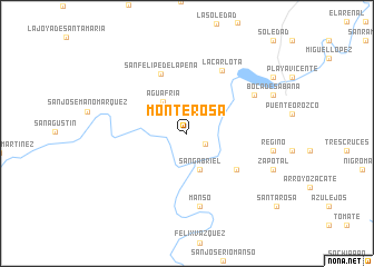 map of MonteRosa