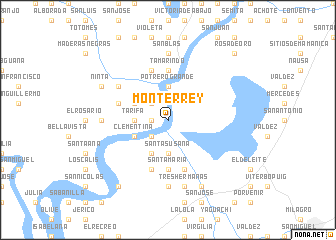 map of Monterrey