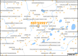 map of Monterrey