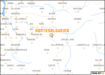 map of Montesalgueiro