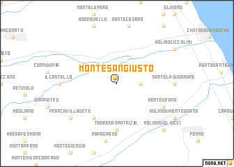 map of Monte San Giusto