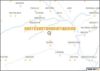 map of Monte Santa Maria Tiberina