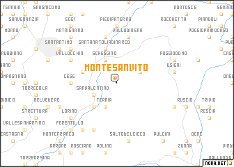 map of Monte San Vito