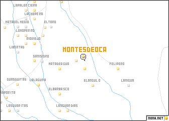 map of Montes de Oca