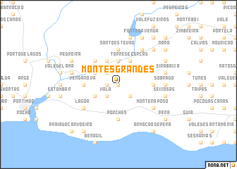 map of Montes Grandes