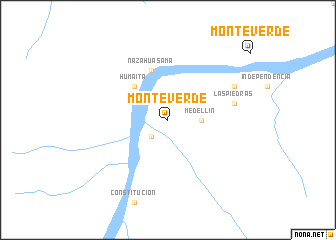 map of Monte Verde