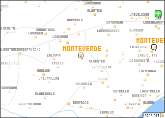 map of Monteverde