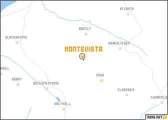 map of Montevista