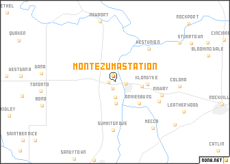 map of Montezuma Station