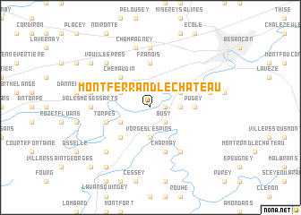 map of Montferrand-le-Château