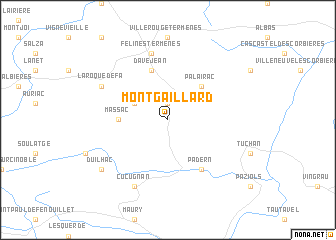 map of Montgaillard