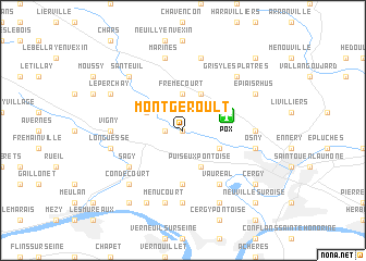 map of Montgeroult