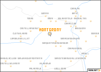 map of Montgrony