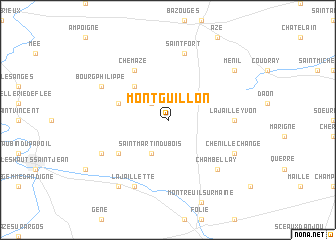 map of Montguillon