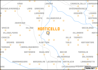 map of Monticello