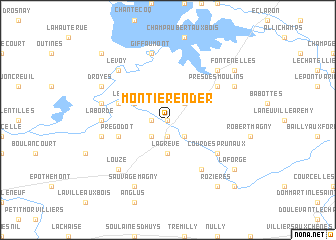 map of Montier-en-Der
