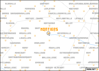 map of Montiers