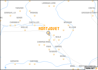 map of Montjovet